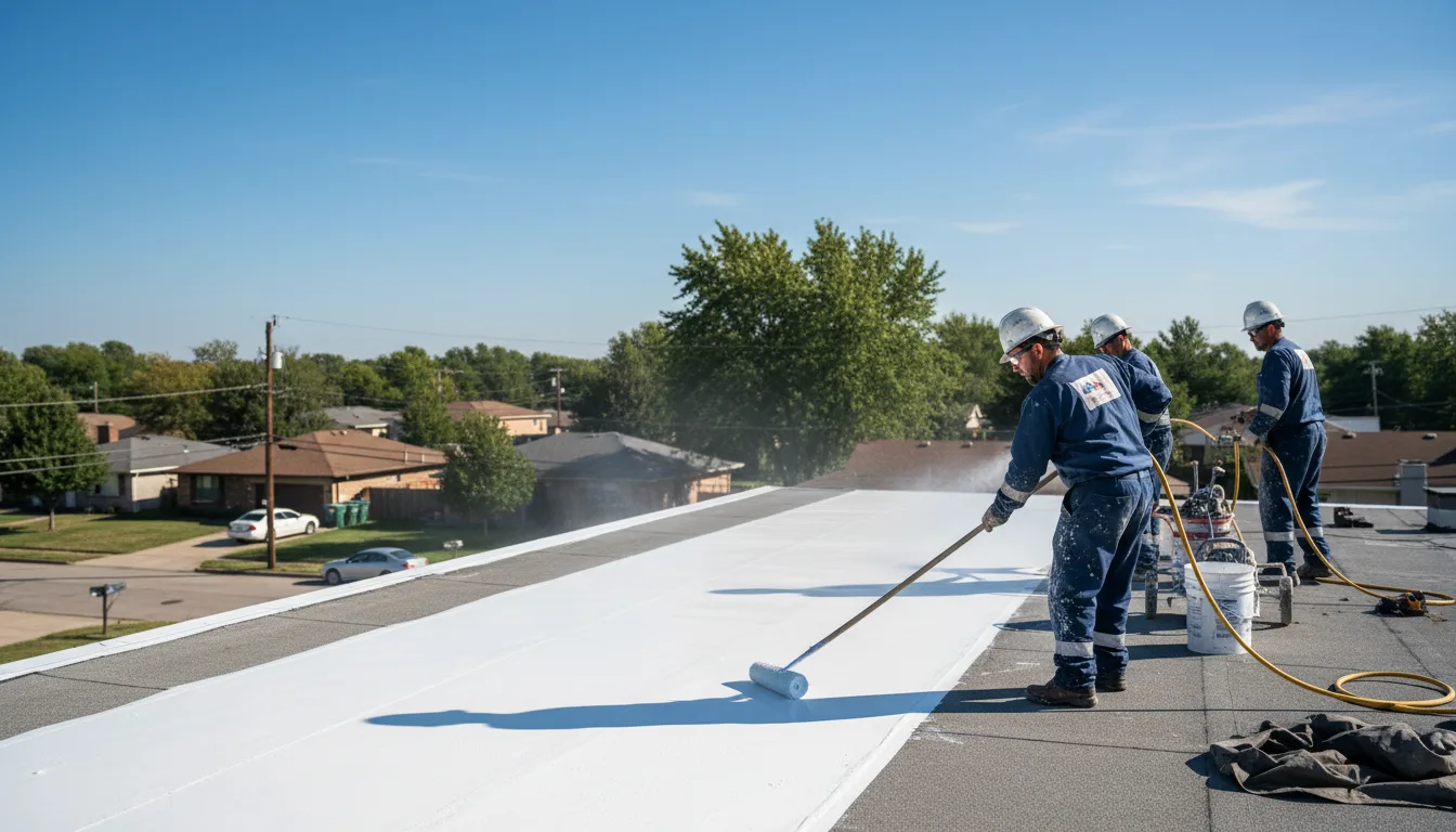 Commercial roof coating in Kosse, TX near me